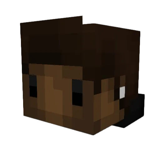Smaity Minecraft avatar head, 3D render