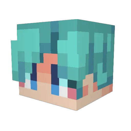 Smajor1995 Minecraft avatar head, 3D render