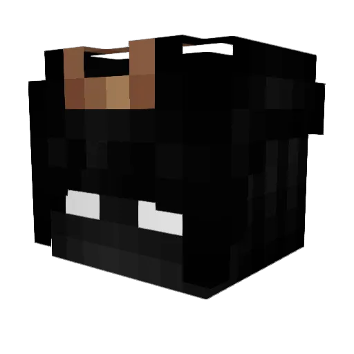 Smakd Minecraft avatar head, 3D render