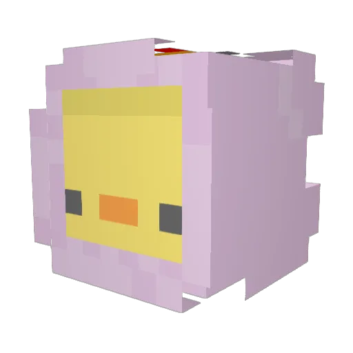 SmalBlop Minecraft avatar head, 3D render