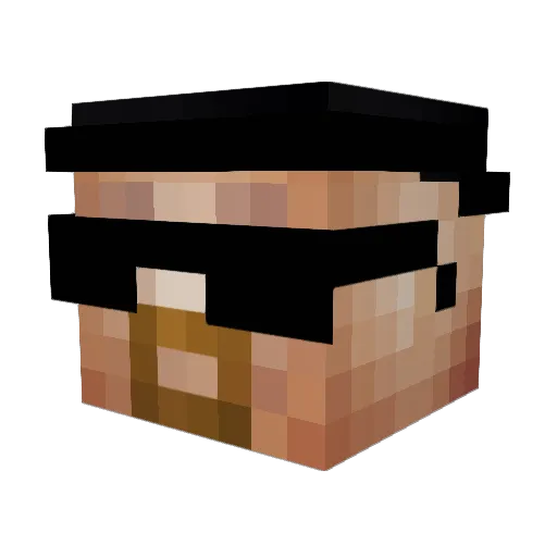 SmalZ Minecraft avatar head, 3D render