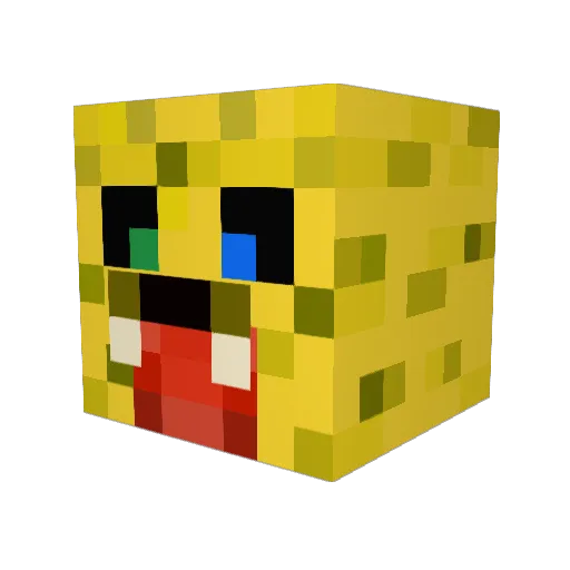 Smalg_ Minecraft avatar head, 3D render