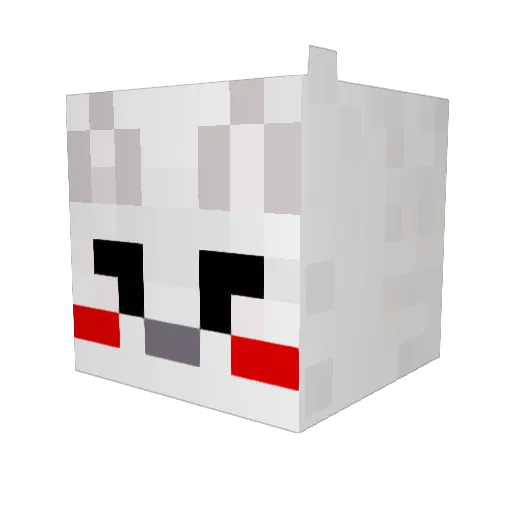 SmallAnteater Minecraft avatar head, 3D render