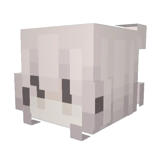 SmallCatTear Minecraft avatar head, 3D render