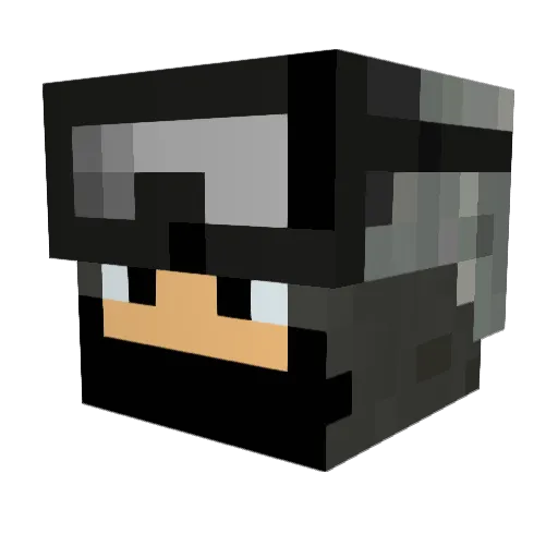 SmallChaos Minecraft avatar head, 3D render