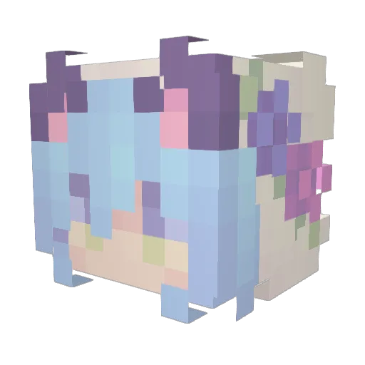 SmallFireball Minecraft avatar head, 3D render