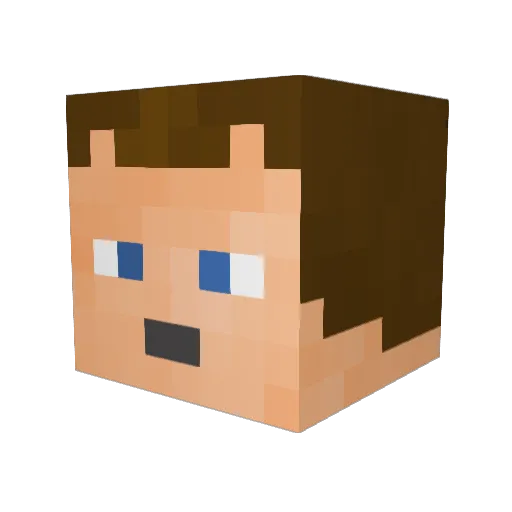 SmallHawks Minecraft avatar head, 3D render
