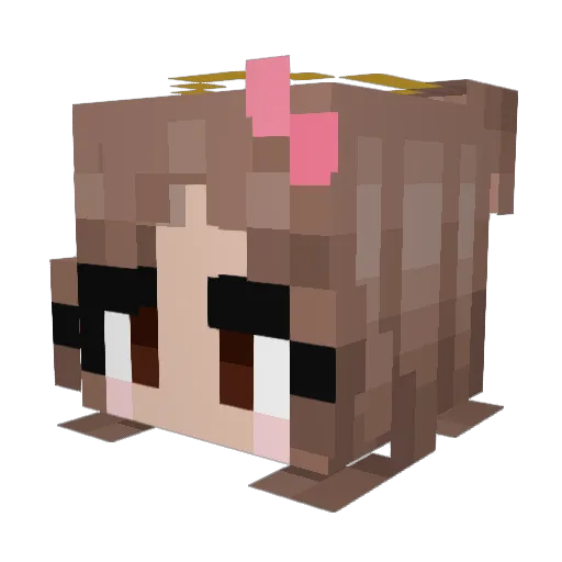 SmallKat5 Minecraft avatar head, 3D render