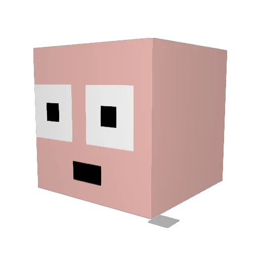 SmallMantella37 Minecraft avatar head, 3D render