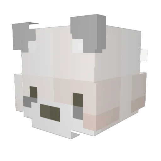 SmallPudding Minecraft avatar head, 3D render