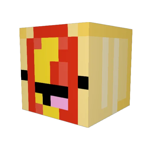 SmallShoes Minecraft avatar head, 3D render