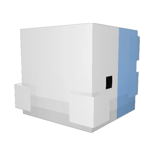 SmallSnom Minecraft avatar head, 3D render