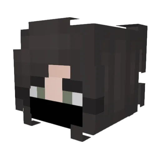 SmallTiddyGothh Minecraft avatar head, 3D render