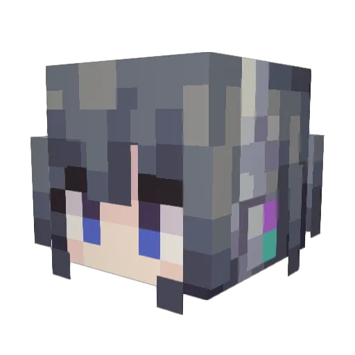 SmallTyphoon Minecraft avatar head, 3D render
