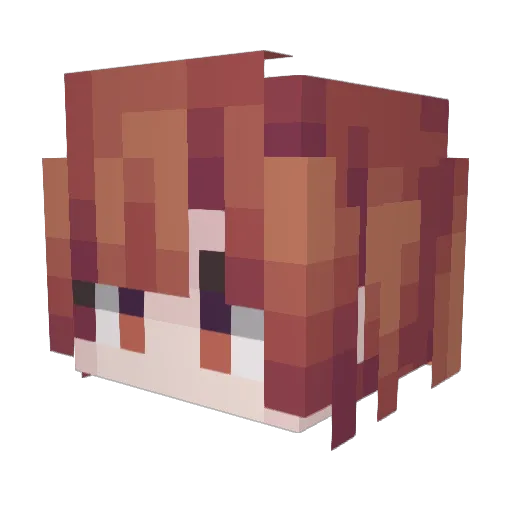 SmallWhite418 Minecraft avatar head, 3D render