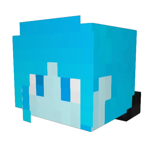 SmallXY Minecraft avatar head, 3D render