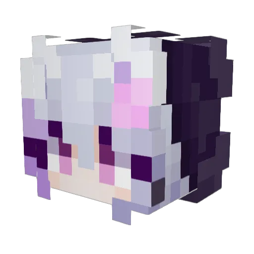 SmallYouth Minecraft avatar head, 3D render