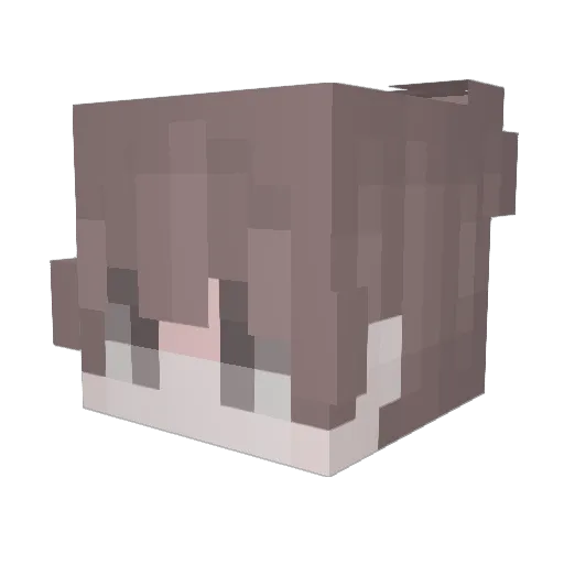 Small_Femboy Minecraft avatar head, 3D render
