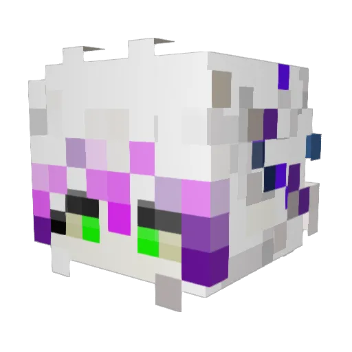 Small_L1ghts Minecraft avatar head, 3D render