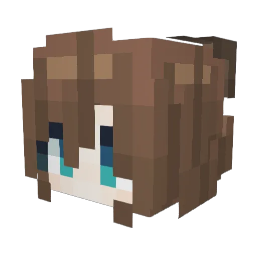 Small_Li Minecraft avatar head, 3D render