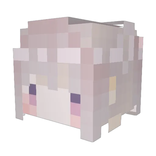 Small_Lyu Minecraft avatar head, 3D render