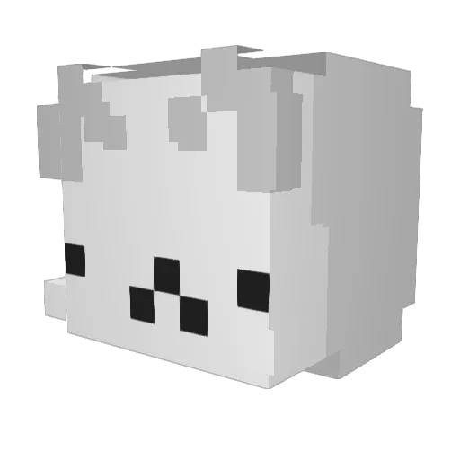 Small_Nano Minecraft avatar head, 3D render