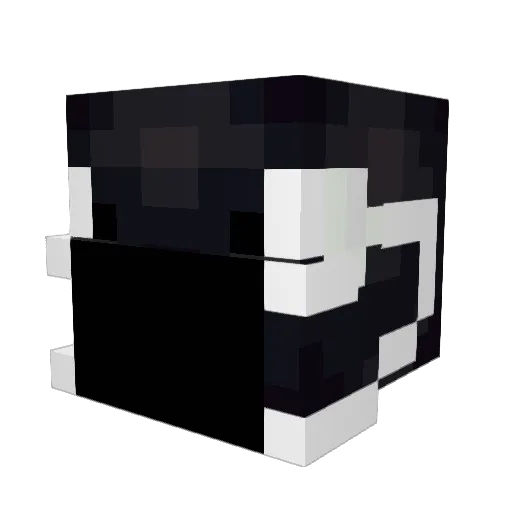 Small_Orca Minecraft avatar head, 3D render