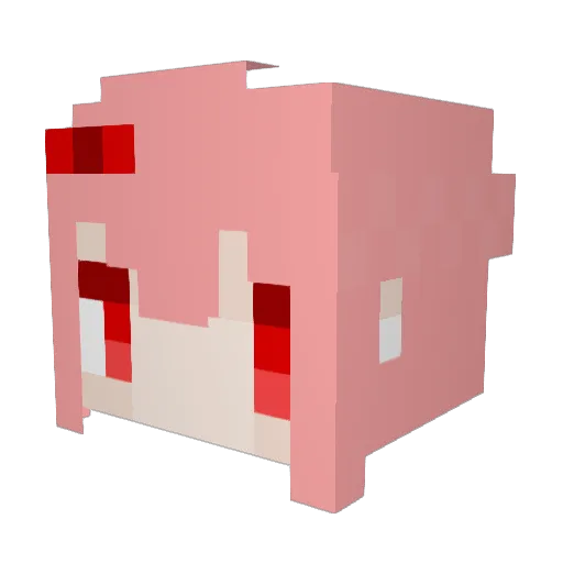 Small_Peas Minecraft avatar head, 3D render