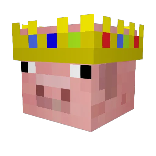 Small_Pig87 Minecraft avatar head, 3D render