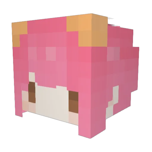Small_sakuya Minecraft avatar head, 3D render