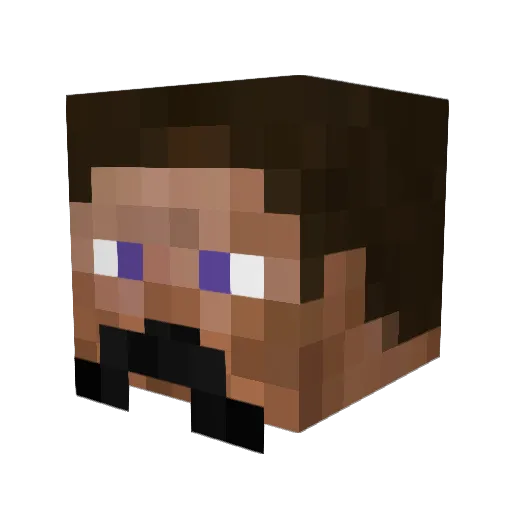 Smallchubster Minecraft avatar head, 3D render