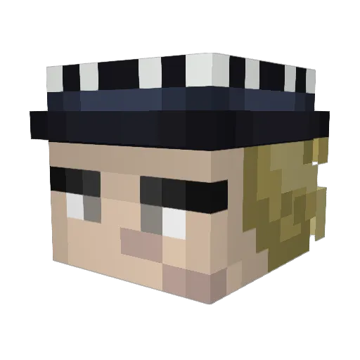 Smalldrom82 Minecraft avatar head, 3D render