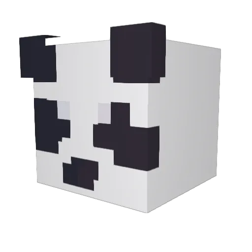 Smallelf Minecraft avatar head, 3D render