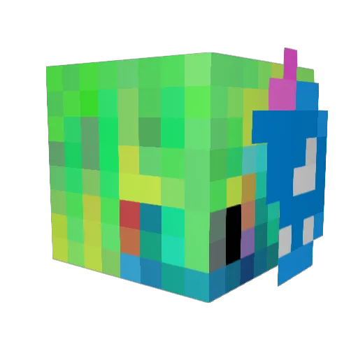 SmallestBird420 Minecraft avatar head, 3D render