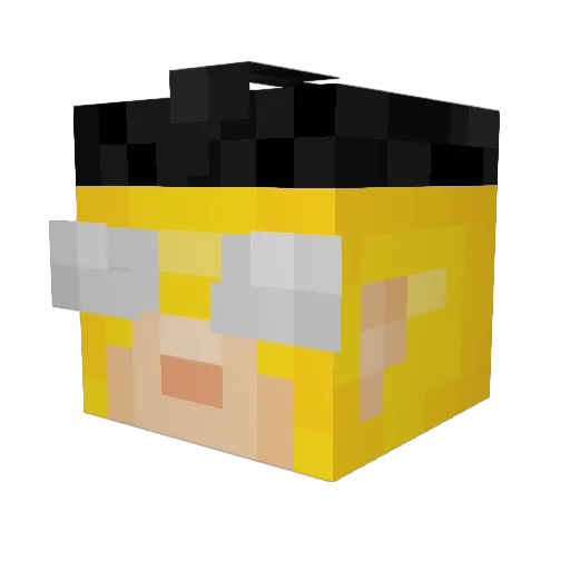 SmallestCanadian Minecraft avatar head, 3D render