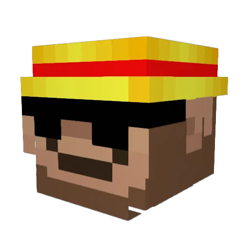 Smallest_Monkey Minecraft avatar head, 3D render