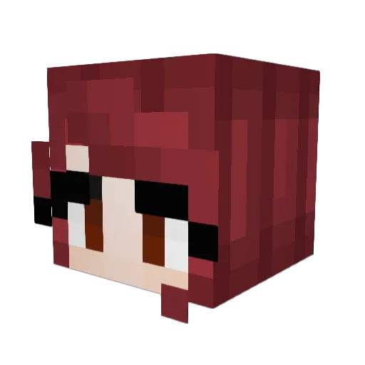 Smallest_Seal Minecraft avatar head, 3D render