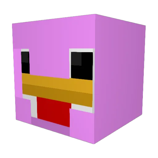 Smallhuman69 Minecraft avatar head, 3D render