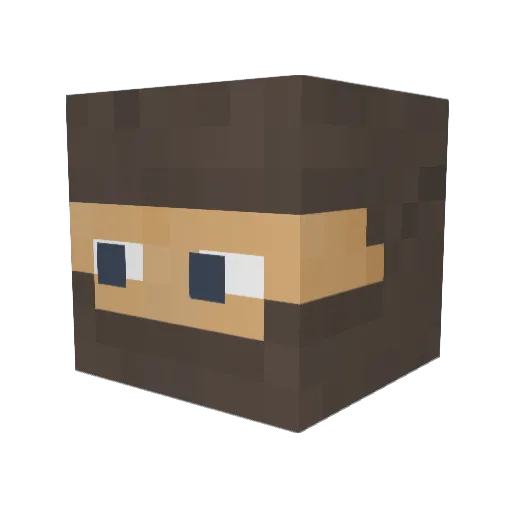 SmallishKnowles1 Minecraft avatar head, 3D render