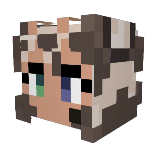 Smallm0chi11 Minecraft avatar head, 3D render