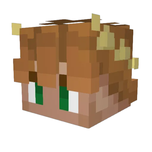 Smalls018 Minecraft avatar head, 3D render