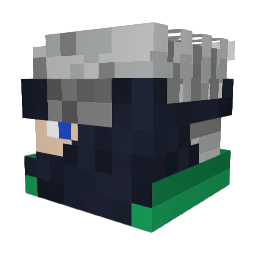 Smallz7 Minecraft avatar head, 3D render
