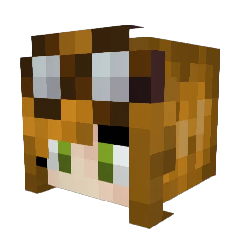 Smamborghini Minecraft avatar head, 3D render