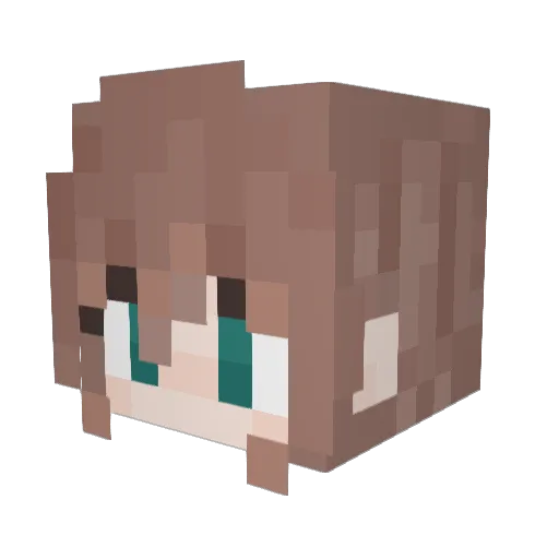 Smami Minecraft avatar head, 3D render