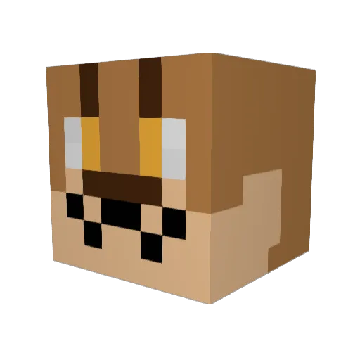 SmamuelAdaMs Minecraft avatar head, 3D render