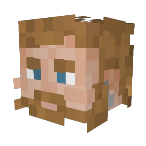 SmamyBoy Minecraft avatar head, 3D render