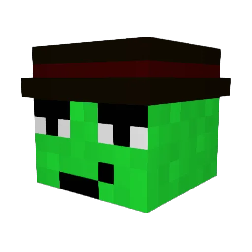 SmapD Minecraft avatar head, 3D render
