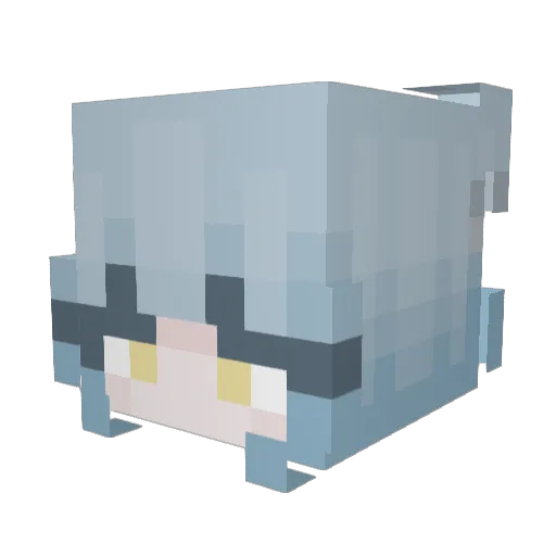Smargas Minecraft avatar head, 3D render