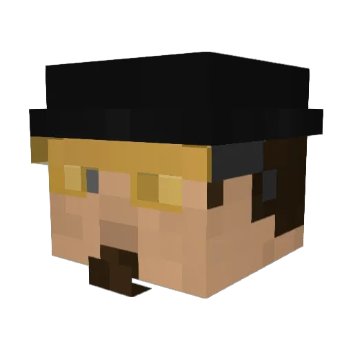Smarmory Minecraft avatar head, 3D render