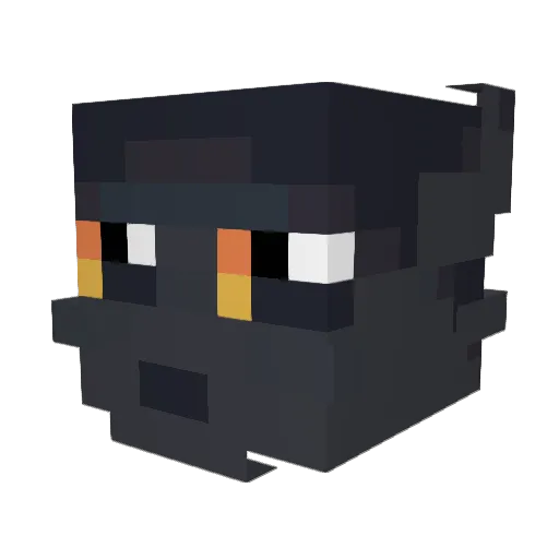 Smarrie Minecraft avatar head, 3D render